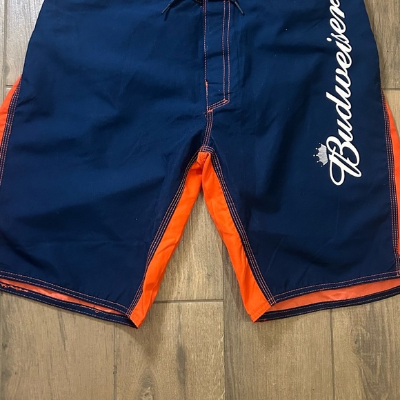 Budweiser Other - Budweiser Men's Navy and Orange Swim Shorts